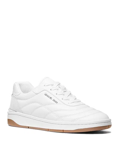 Michael Kors Pia Quilted Trainer In White