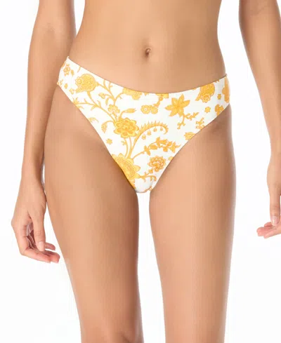 Michael Kors Michael  Women's Pull-on High-leg Bikini Bottoms In Multi