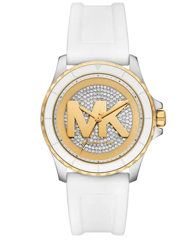 Michael Kors Michael  Women's Quartz Water-resistant White Silicone Watch; 43mm