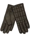 Michael Kors Michael  Women's Quilted Leather Tech Gloves In Chocolate