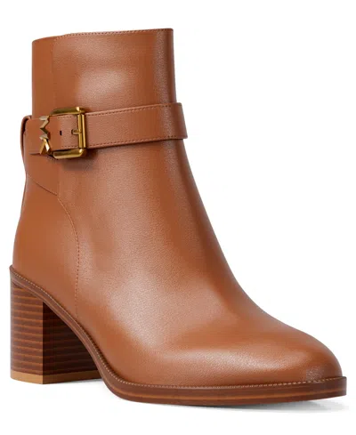 Michael Kors Michael  Women's Rachel Block Heeled Booties In Brown
