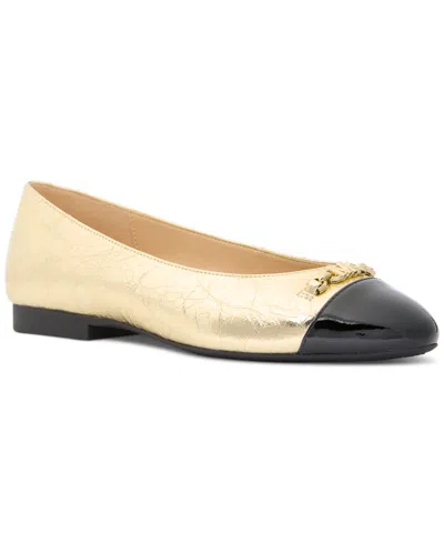Michael Kors Michael  Women's Rebecca Flex Ballet Flats In Pale Gold