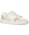 Michael Kors Rebel Lace-up Sneakers In Bone Multi
