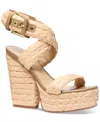 Michael Kors Michael  Women's Rhoda Platform Sandals In Natural