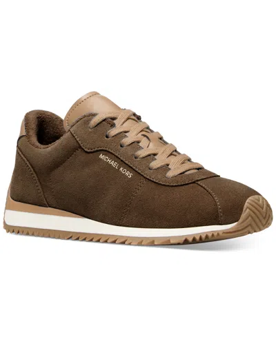 MICHAEL KORS MICHAEL MICHAEL KORS WOMEN'S RHODES TWO-TONE SUEDE TRAINERS