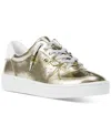 Michael Kors Michael  Women's Scotty Lace Up Sneakers In Gold