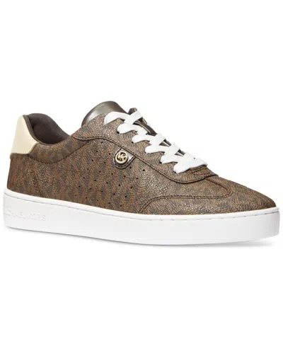 Michael Kors Michael  Women's Scotty Sneakers In Brown Multi