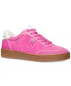 Michael Kors Scotty Suede Sneaker In Cerise