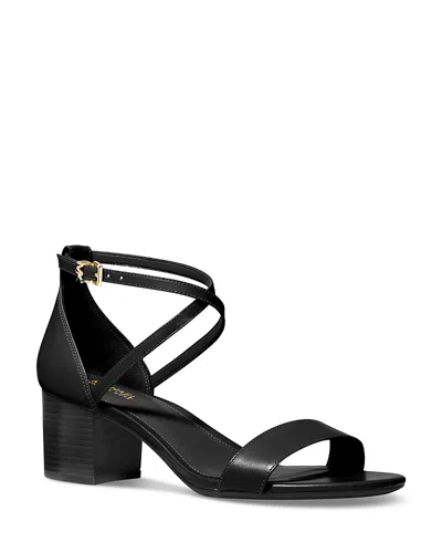 MICHAEL KORS MICHAEL MICHAEL KORS WOMEN'S SERENA FLEX ANKLE STRAP HIGH HEEL SANDALS