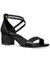 Michael Kors Serena Flex Leather Sandal In Black