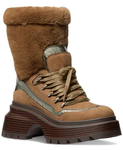 Michael Kors Women's Shilioh Faux Fur Boots In Driftwood