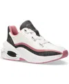 Michael Kors Toni Mixed-media Trainer In Rose