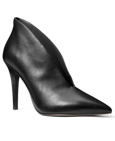 Michael Kors Michael  Women's Tonya High Slip-on Pumps In Black Leather