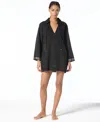 Michael Kors Michael  Women's V-neck Cover Up Shirt In Black