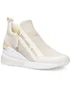 Michael Kors Michael  Women's Willis Wedge Trainer Sneakers In Champagne