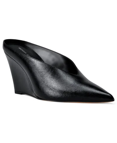 Michael Kors Michael  Women's Xandra Slip-on Wedge Pumps In Black