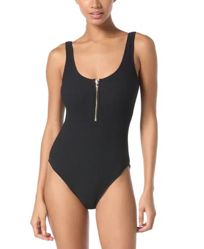 Michael Kors Michael  Women's Zip-front One-piece Swimsuit