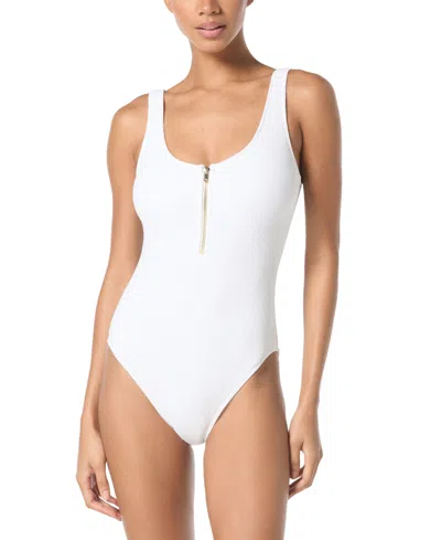 Michael Kors Michael  Women's Zip-front One-piece Swimsuit
