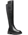 Michael Kors Michael  Womens Asher Knee High Boots Regular Wide Calf In Black