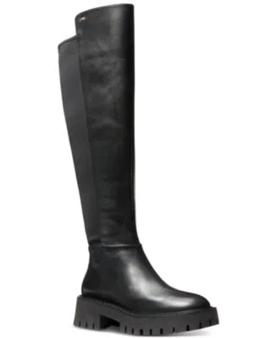 Michael Kors Michael  Womens Asher Knee High Boots Regular Wide Calf In Black