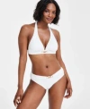 MICHAEL KORS MICHAEL MICHAEL KORS WOMENS HALTER BIKINI TOP BELTED BIKINI BOTTOMS