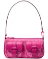Michael Kors Michael  Zoe Small Convertible Pouchette Shoulder In Pink