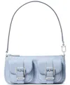 Michael Kors Zoe Small Convertible Pochette In Blue Haze
