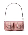 Michael Kors Michael  Zoe Small Leather Convertible Shoulder Bag In Rose