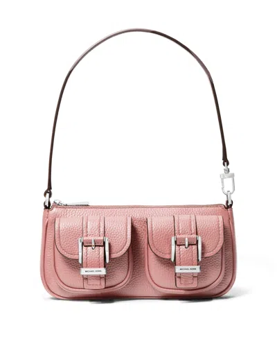 Michael Kors Michael  Zoe Small Leather Convertible Shoulder Bag In Rose