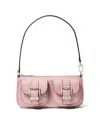 Michael Kors Zoe Small Convertible Pochette In Smokey Rose