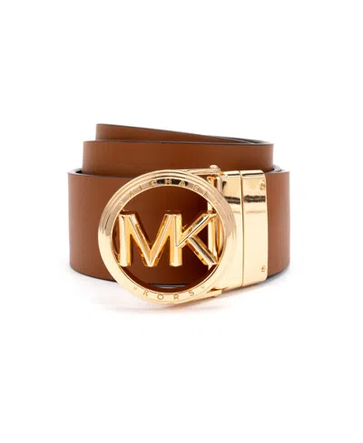 Michael Kors Micheal Kors Women's Embossed Logo Reversible Belt In Brown