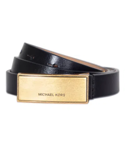 Michael Kors Micheal Kors Women's Plaque Leather Belt