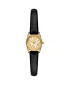 Michael Kors Micro Kensington Watch, 19mm In Gold/black