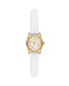 Michael Kors Micro Kensington Watch, 19mm In White/white