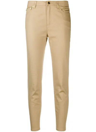 Michael Kors Mid Rise Skinny Jeans In Nude