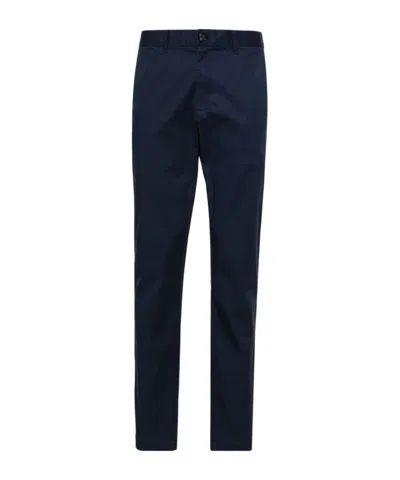Michael Kors Mid-rise Straight-leg Chinos In Blue