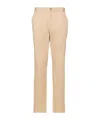 Michael Kors Mid-rise Straight-leg Chinos In Nude