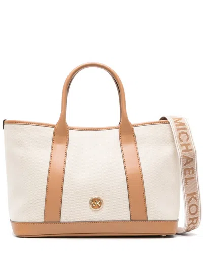 Michael Kors Middle Satchel Bag In Brown