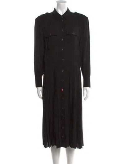 Pre-owned Michael Kors Midi Length Dress In Black