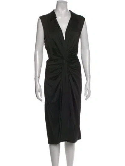 Pre-owned Michael Kors Midi Length Dress In Black