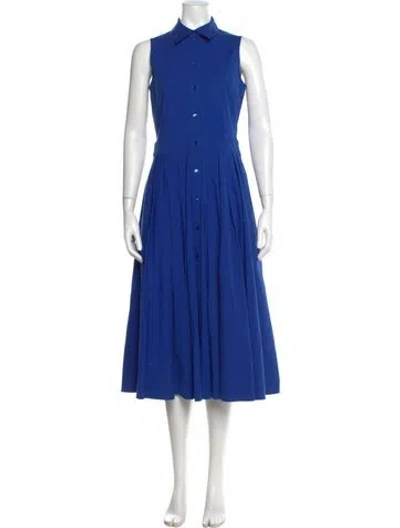 Pre-owned Michael Kors Midi Length Dress In Blue