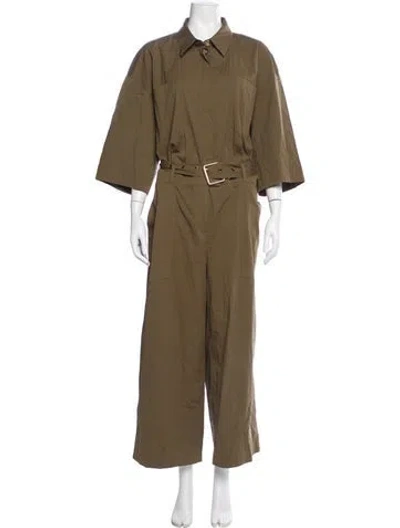 Pre-owned Michael Kors Midi Length Dress In Green