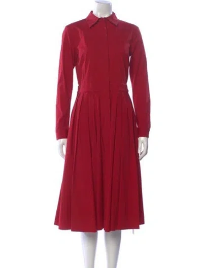 Pre-owned Michael Kors Midi Length Dress In Red