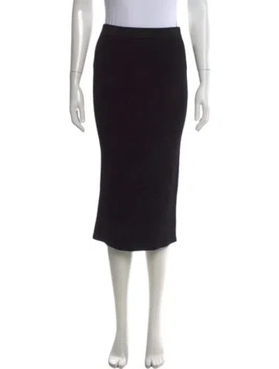 Pre-owned Michael Kors Midi Length Skirt In Black