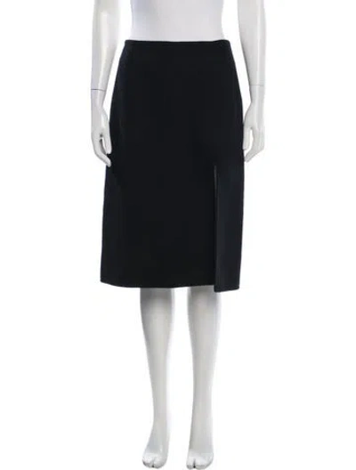Pre-owned Michael Kors Midi Length Skirt In Black