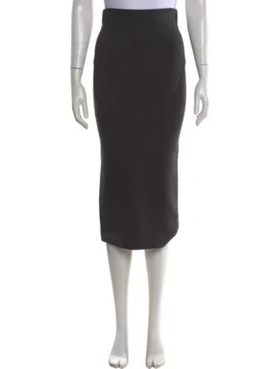 Pre-owned Michael Kors Midi Length Skirt In Black