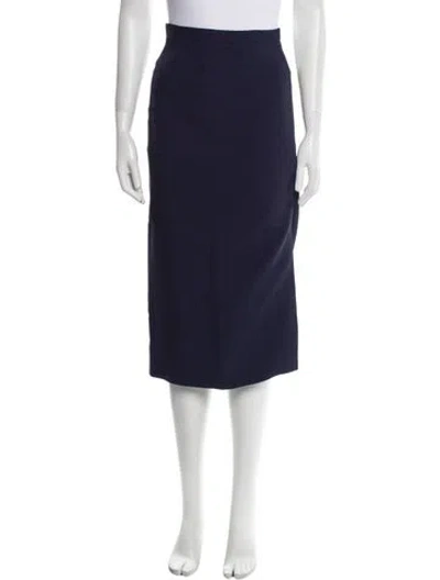Pre-owned Michael Kors Midi Length Skirt In Blue