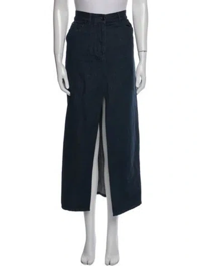 Pre-owned Michael Kors Midi Length Skirt In Blue