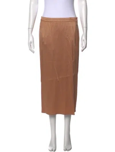 Pre-owned Michael Kors Midi Length Skirt In Brown