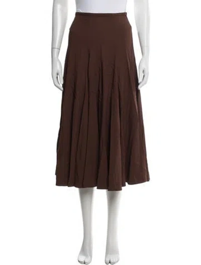 Pre-owned Michael Kors Midi Length Skirt In Brown